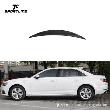 Carbon Fiber Rear Trunk Spoiler for Audi A4 B9 Quattro S Line/S4 Sedan (2017-2023)